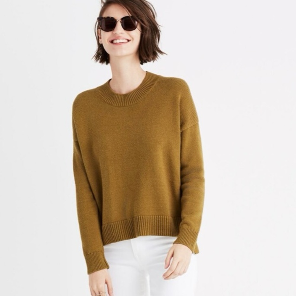 MADEWELL Brownstone Side-Button Sweater